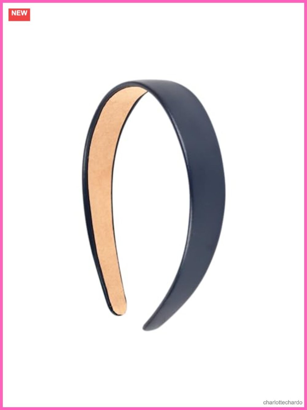1 Inch Vegan Leather Headband Non-Slip Women's Hair Accessory